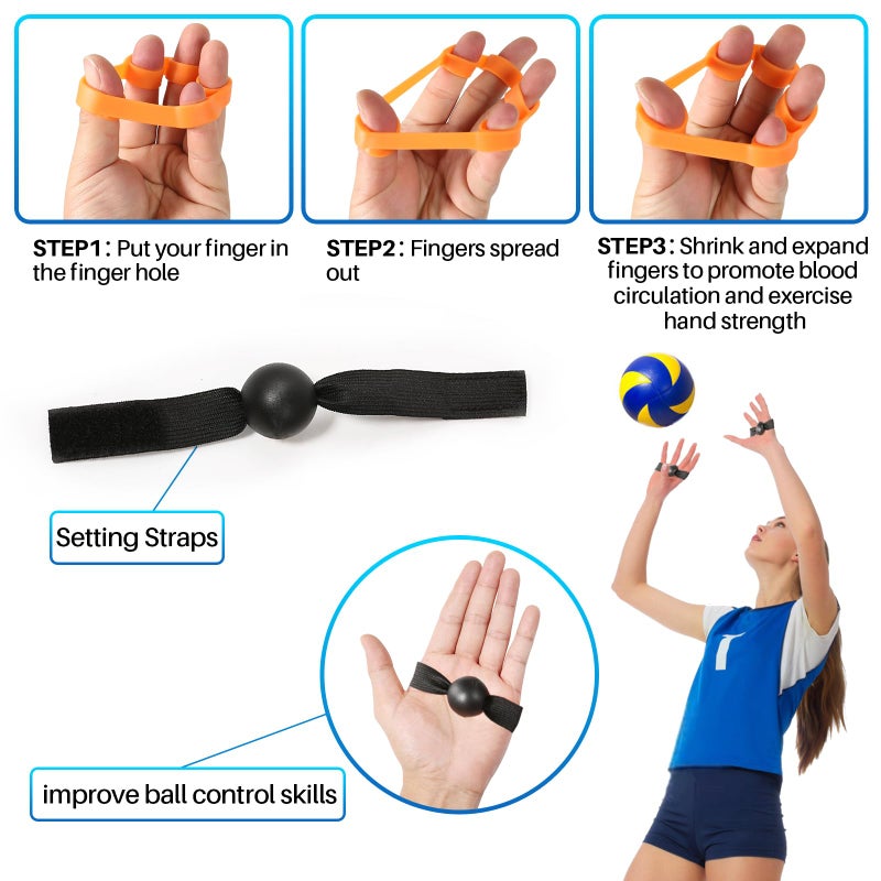 Davllin Volleyball Training Equipment Aid Premium Volleyball Rebounder Trainer Kit Solo Practice Trainer for Serving Setting Spiking and Arm Swing Gifts for Teen Girls & Boys - Image 5
